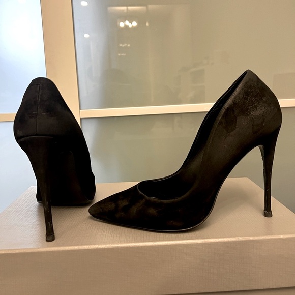 Steve Madden suede black pumps 38 / 8 - Picture 5 of 8